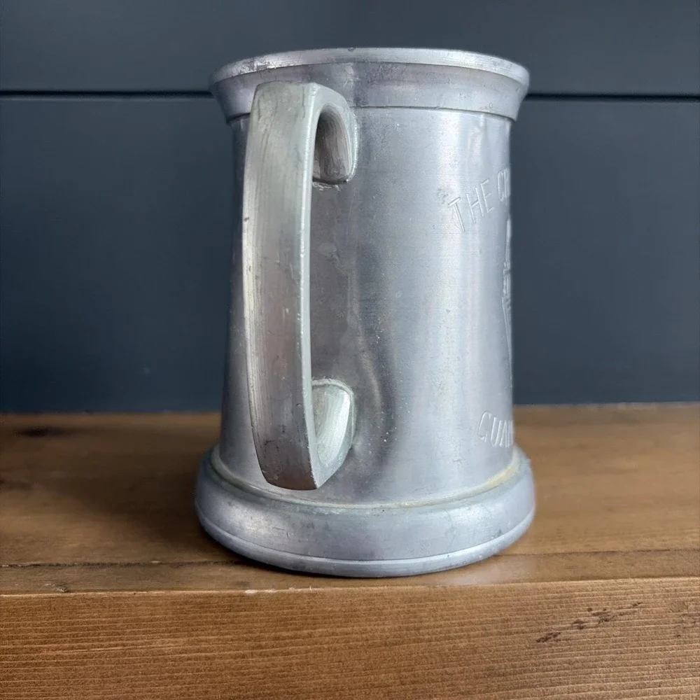 VTG Pewter Tankard Beer Mug Stein, The Crows Nest, Guam USA‎ Travel Souvenir